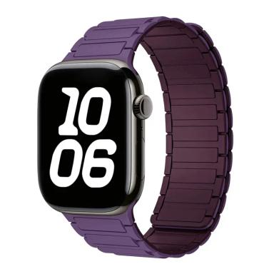 Silicone Magnetic Replacement Loop Band for Apple Watch by Case Lord (42mm-49mm) New Plum