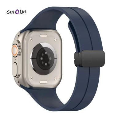 Silicone Magnetic Folding Replacement Band for Apple Watch by Case Lord (42/44/45/46/49mm)