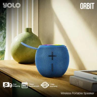YOLO ORBIT 12W RGB Lights Speaker Navy Blue