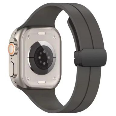 Silicone Magnetic Folding Replacement Band for Apple Watch by Case Lord (42/44/45/46/49mm)
