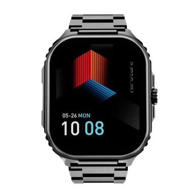 HiFuture Ultra3 Pro Premium Stainless Steel Smart Wireless Calling Watch with 2.04 AMOLED Display Built-in AI Algorithm IP68 - Black