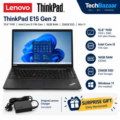 Lenovo ThinkPad E15 Gen 2 – Core i5 11th Gen 16GB RAM 256GB SSD