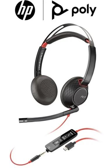 Poly Plantronics Blackwire C5220 USB C Noise-Canceling (Pouch)