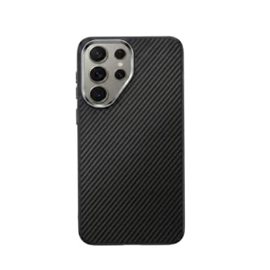 Case Lord S26 Ultra Fibre Pattern MagSafe Compatible Phone Case Black
