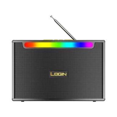 Login L-272 Classico Wireless Speaker 12W RMS Solar Charging FM Radio