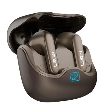Login L-200 Earbuds (ANC + ENC) Active & Enviornmental Noise Cancellation Quad Mics