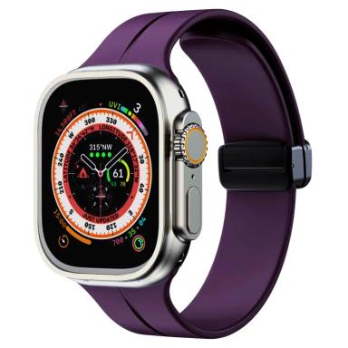 Silicone Magnetic Folding Replacement Band for Apple Watch by Case Lord (42/44/45/46/49mm)