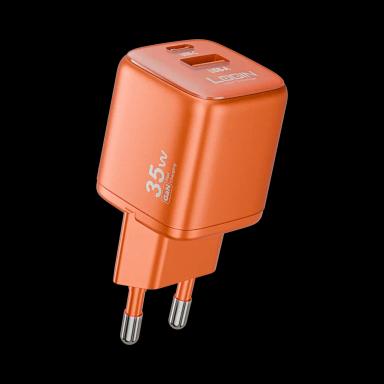 Login L-413 GANGO Fast Charger — 35W Fast Charging USB-C PD + USB-A Dual Port GaN PD to PD Charger