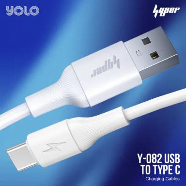YOLO Y-082 FLOW USB to Type C Charging Cable White