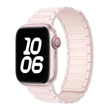 Silicone Magnetic Replacement Loop Band for Apple Watch by Case Lord (42mm-49mm) Pink