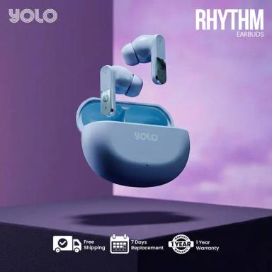 YOLO YOPOD RHYTHM Earbuds Blue