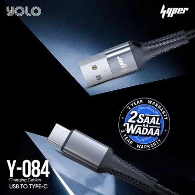 YOLO Y-084 LINK-2 USB to Type C Charging Cable Black