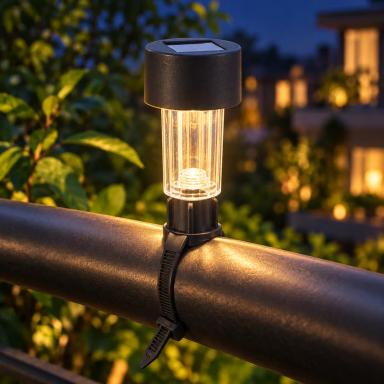 Solar Powered Ambient Sensor Light - Warm Glow for Balconies Gardens & Patios (Allow to Open Parcel)