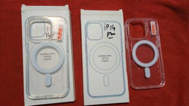 Mobile Case/Cover Apple White iPhone 14 pro Cover Mac Safe, With Wireless Charger Facility