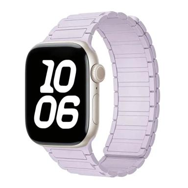 Silicone Magnetic Replacement Loop Band for Apple Watch by Case Lord (42mm-49mm) Lavender