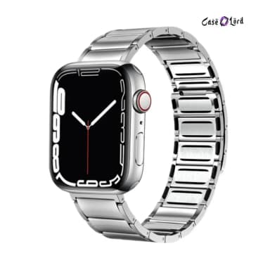 Torvex Stainless Steel Replacement Band For Apple Watch by Case Lord (44-49mm) Silver