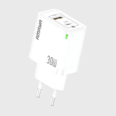 AMAYA ACW-E46D 30W Wall Charger – Dual-Port Fast Charging (Dual Port)