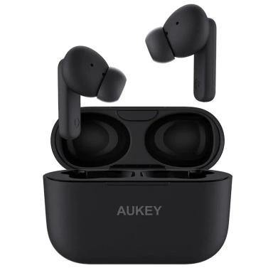 Aukey True Wireless Earbuds with 10mm Driver 28H Playtime Bluetooth 5.1 IPX5 Waterproof - (EP-M1S) - Black