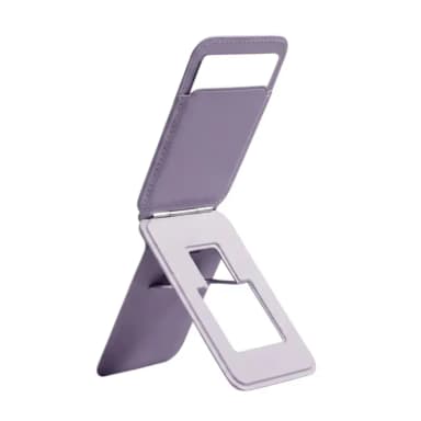Case Lord Snap-On Phone Wallet with Tripod Stand MagSafe Compatible Purple