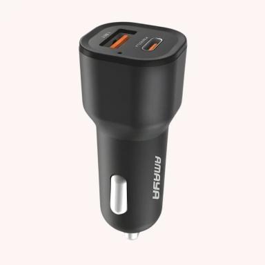 AMAYA ACC-06 48W Dual-Port Fast Car Charger with Type-C Cable