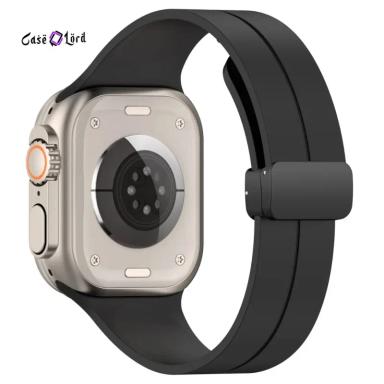 Silicone Magnetic Folding Replacement Band for Apple Watch by Case Lord (42/44/45/46/49mm)