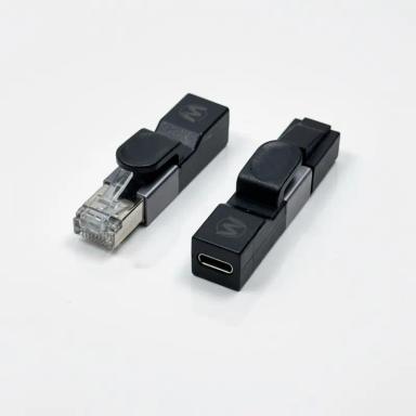 USB C to Ethernet Adapter Portable 1Gbps Gigabit RJ45 to Type-C for Phones Laptops Tablets & More by W