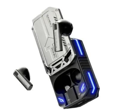Ronin R-7035 Wireless Earbuds - Gaming TWS with 13 mm Drivers RGB Case & Low Latency