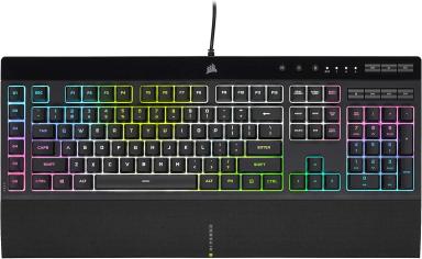 Corsair K55 RGB PRO Gaming Keyboard – 6 Macro Keys Dynamic RGB Backlighting Spill-Resistant Software Supported