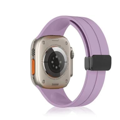 Silicone Magnetic Folding Replacement Band for Apple Watch by Case Lord (42/44/45/46/49mm