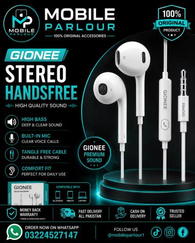 Handsfree White Gione