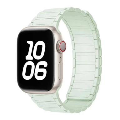 Silicone Magnetic Replacement Loop Band for Apple Watch by Case Lord (42mm-49mm) Light Mint