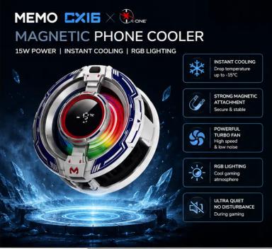 Phone Coolers Memo Black White Memo CX-16 With Digital meter