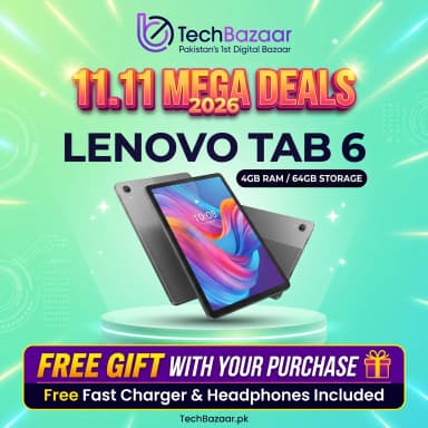 Lenovo Tab 6 10.30 IPS Display 4GB RAM + 64GB Storage Snapdragon 690 7500mAh Battery 8MP Camera Blue Limited Stock