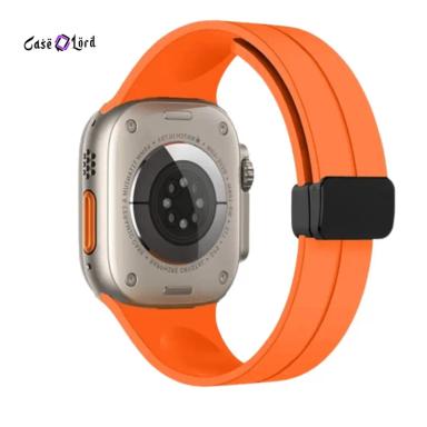 Silicone Magnetic Folding Replacement Band for Apple Watch by Case Lord (42/44/45/46/49mm