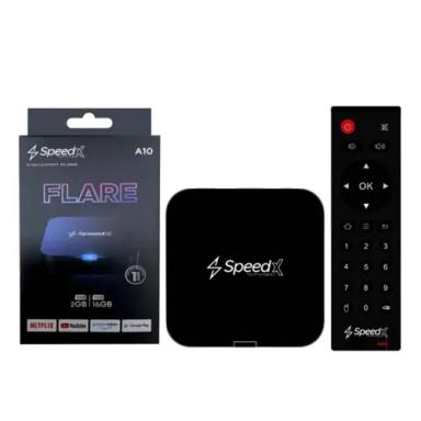 Speed-X Flare A10 Quad-Core 4K Smart TV Box (2GB+16GB Android 10)