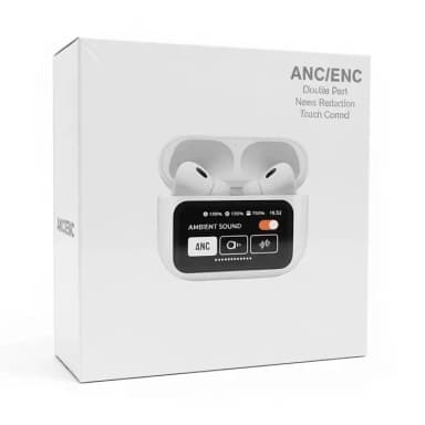 Earbuds White ANC/ENC Wireless Earbuds with Touch Control