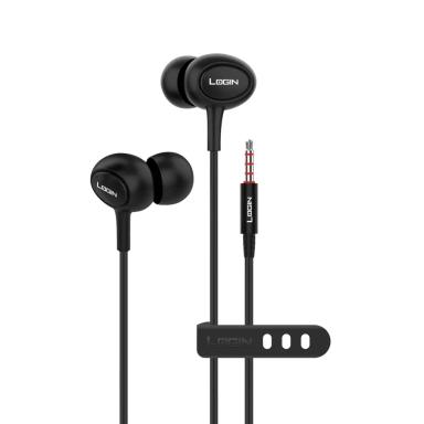 Login L-310 Handsfree - 3.5mm Heavy Bass Tpe Wire 1.2m Length Copper Ring Full Ear