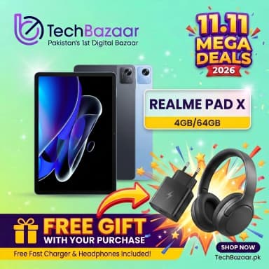 Realme Pad X 6GB+128GB 10.95 IPS Display Snapdragon 695 5G 8340mAh Battery Limited Stock