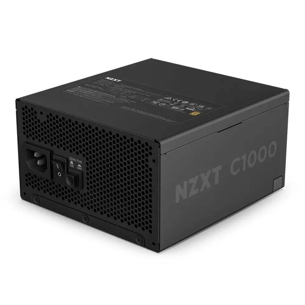 NZXT NM-C-100M 1000W Power Supply 80 Plus Gold Certified Reliable PSU for High-End Gaming Builds